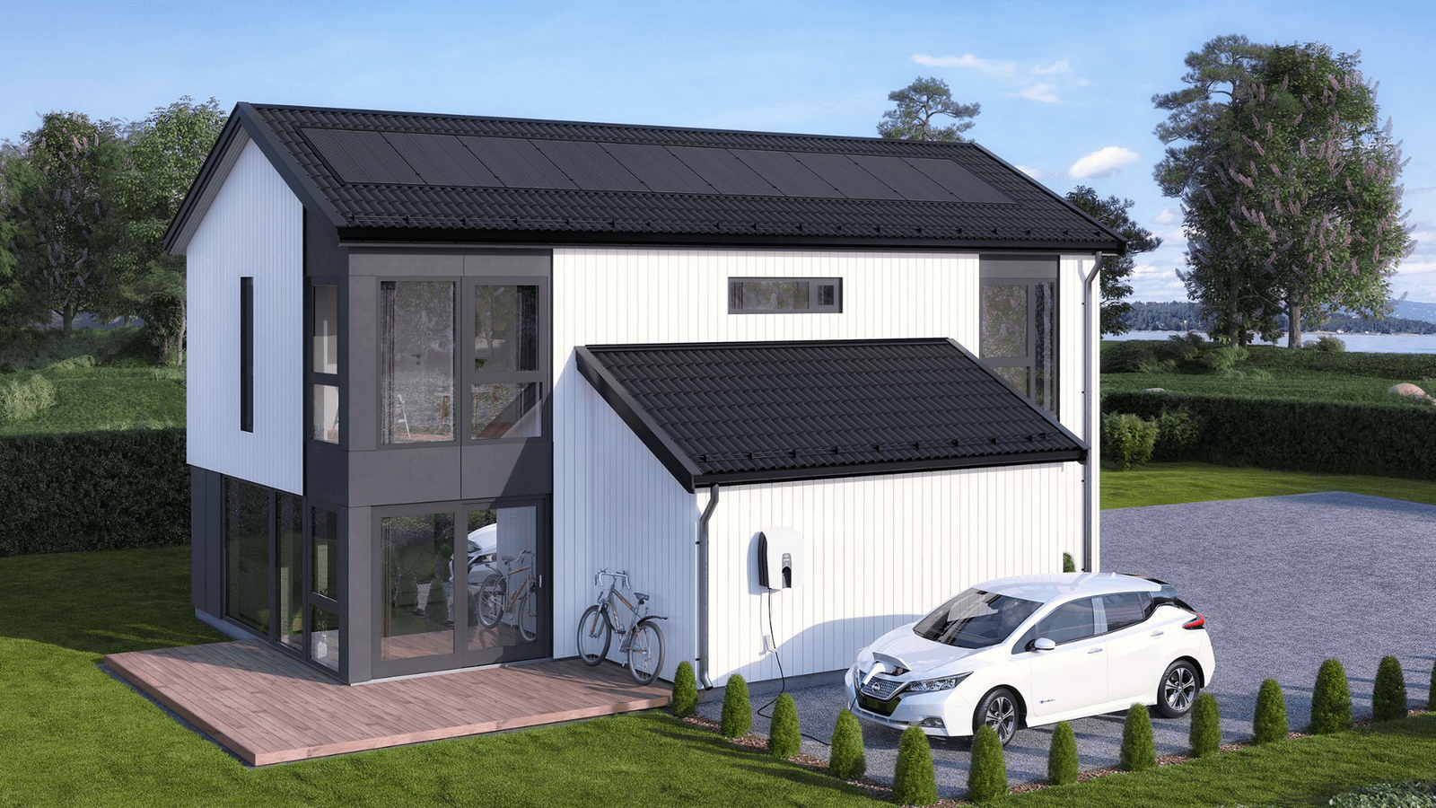 – Beregninger vi har gjort, med utgangspunkt i husmodellen Nupen, viser at du kan redusere strømregninga med opptil 63 prosent om du bygger i Oslo og 61 prosent om du bygger i Kristiansand, sier Toscher.